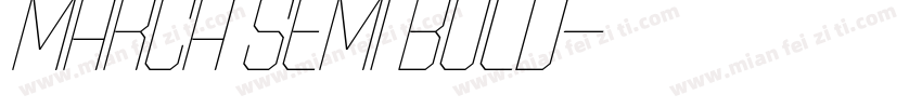 Marca Semi Bold字体转换